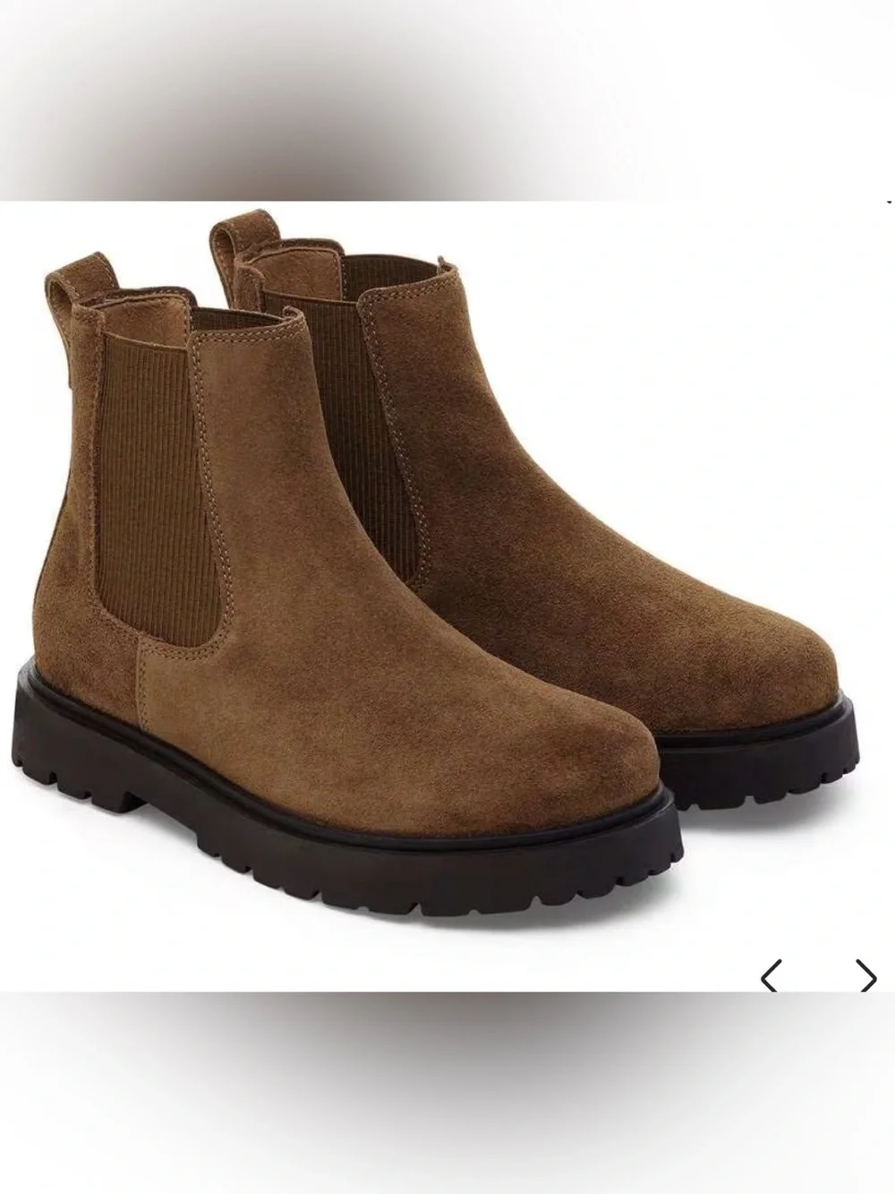 NWT Birkenstock Highwood Brown Suede Chelsea Boots EU 41 Narrow